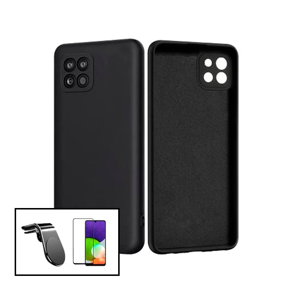 Kit de accesorios Phonecare para Samsung Galaxy A22: protector, funda y soporte magnético