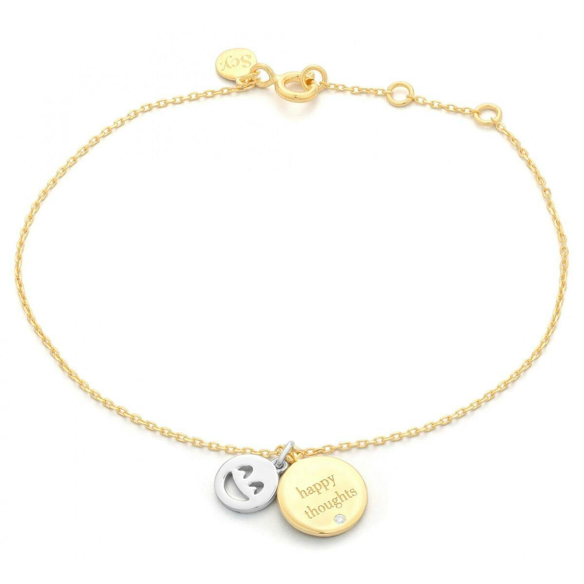 Pulsera en plata de ley con cierre mosquetón