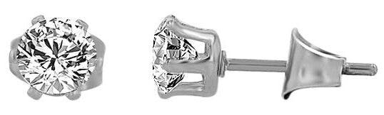 Pendientes Zane de acero inoxidable con circonia