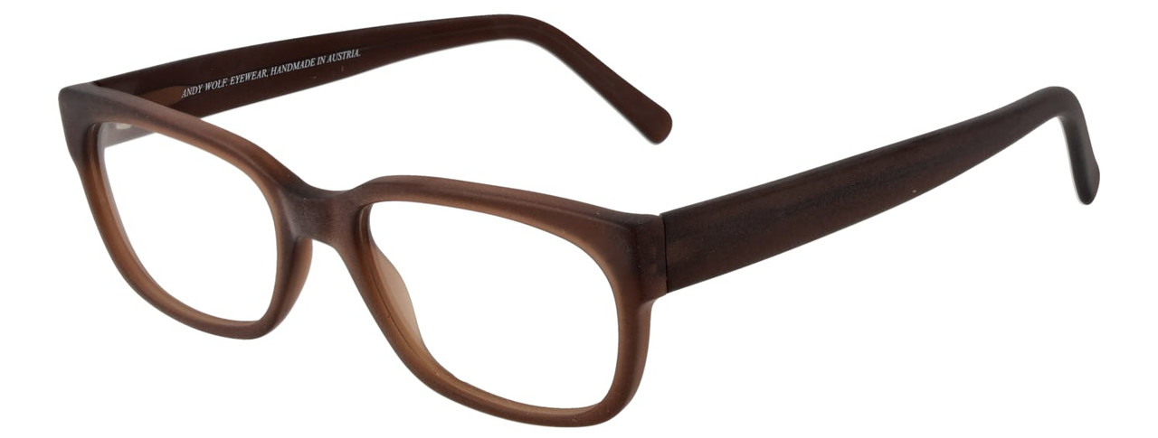 Rectangular acetate brown optical frame