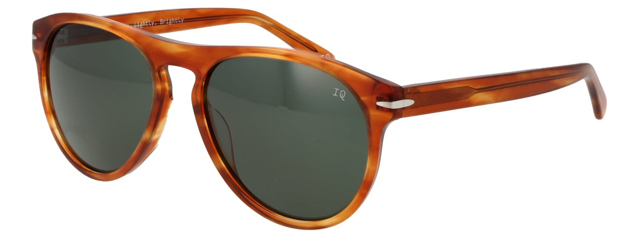 Gafas de sol aviador en acetato con lentes verdes