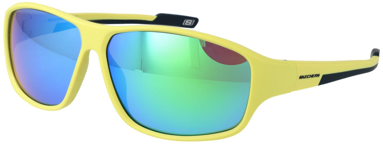 Gafas de sol SE6364 montura metálica amarillo lentes verdes espejadas