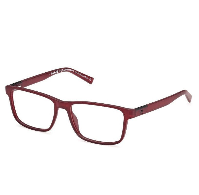 Montura TB1797 rectangular burdeos lentes transparentes