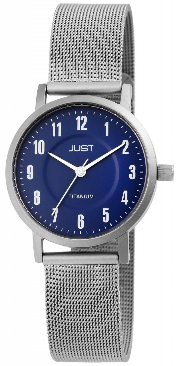 Women's titanium watch with milanese stainless steel bracelet