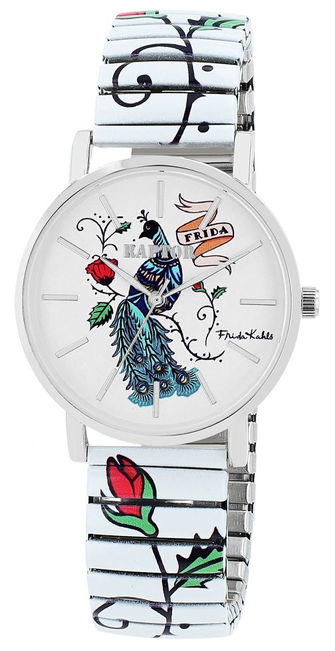 Reloj edición Frida Kahlo para mujer con pulsera de acero inox
