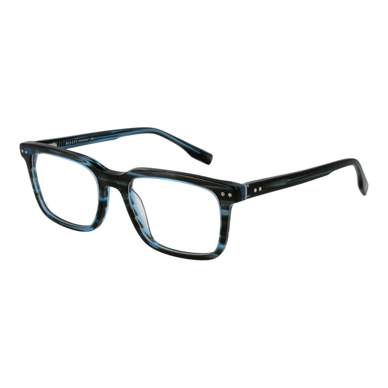 Montura óptica rectangular acetato azul BG6435M