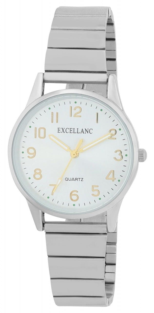 Reloj femenino de acero inoxidable 3 agujas