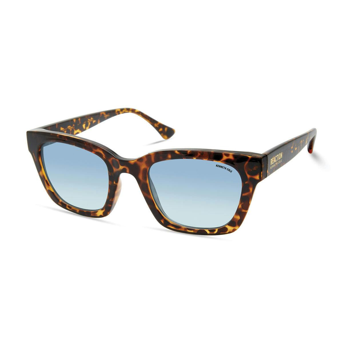 Gafas de sol femeninas Kenneth Cole KC2964 montura marrón lentes azules