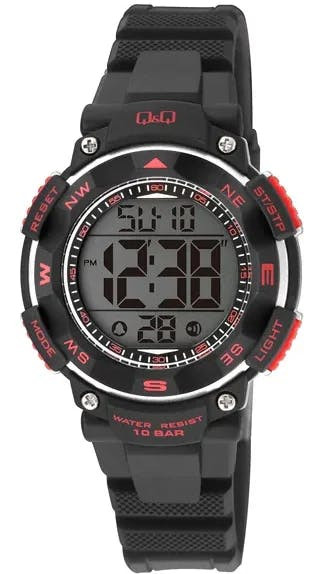 Reloj casual de resina negro con movimiento MD14314