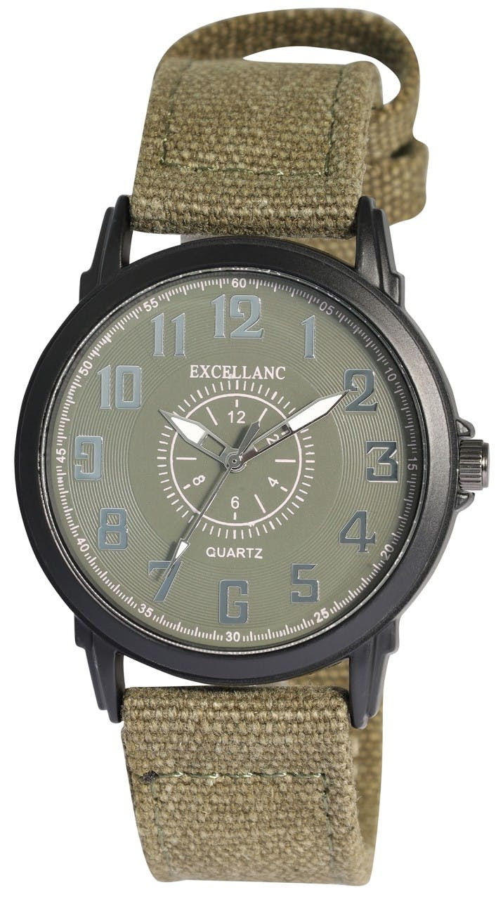 Excellanc men's wristwatch with textile strap
