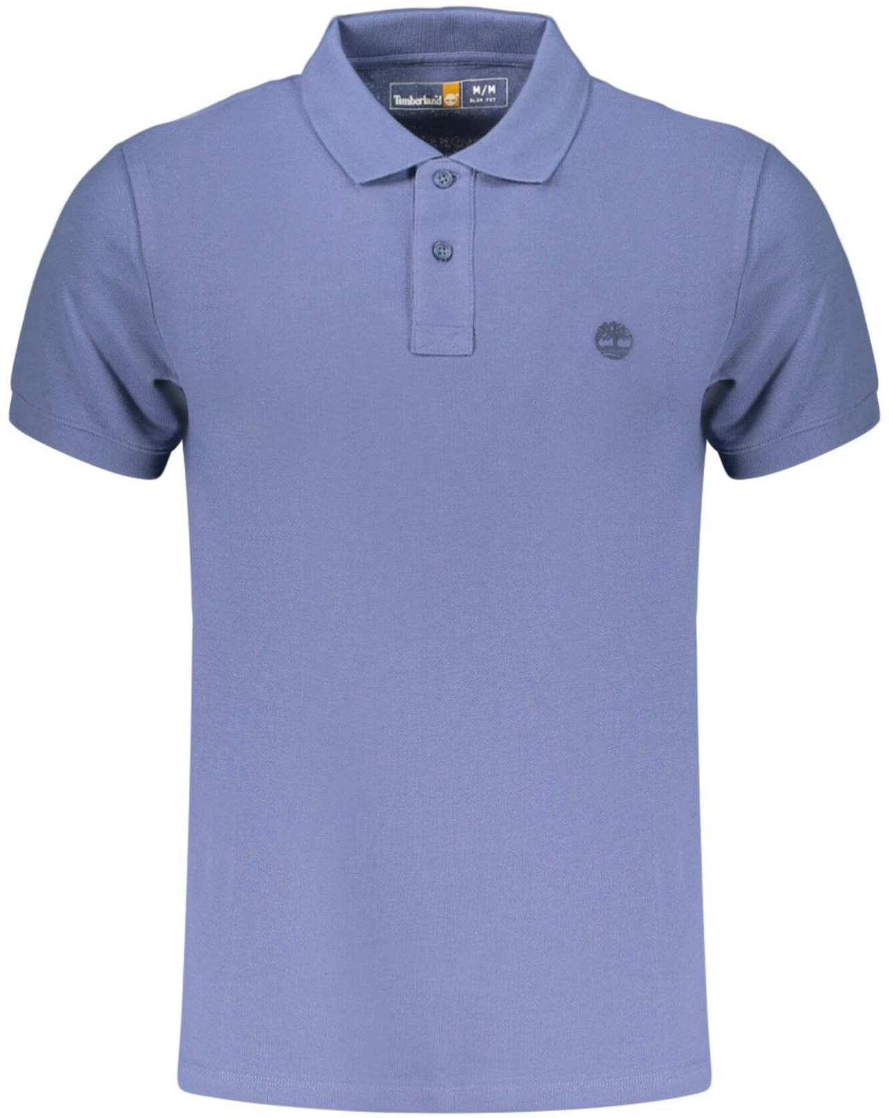 Slim-fit short sleeve cotton polo with embroidery