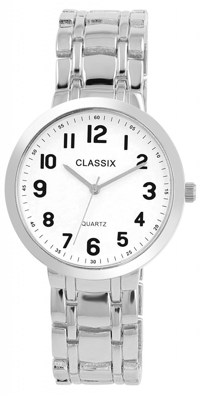 Reloj hombre con pulsera metálica plateada