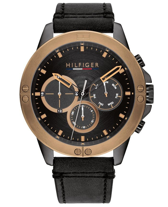 Reloj Harley acero con correa de piel