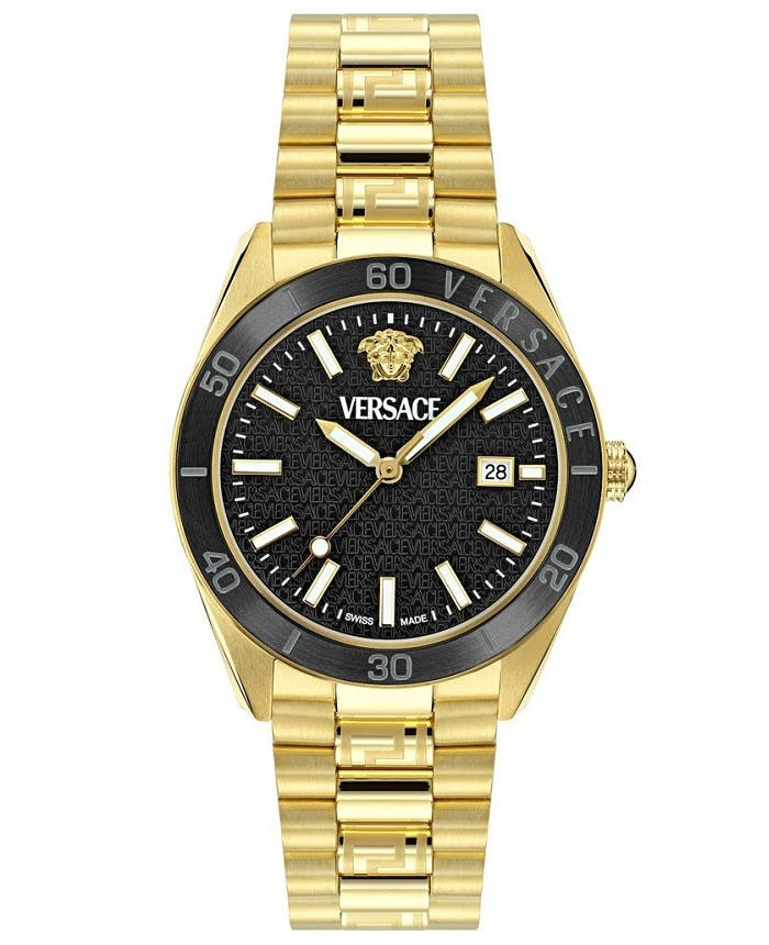 Reloj V-Dome Swiss con caja y brazalete de acero inoxidable