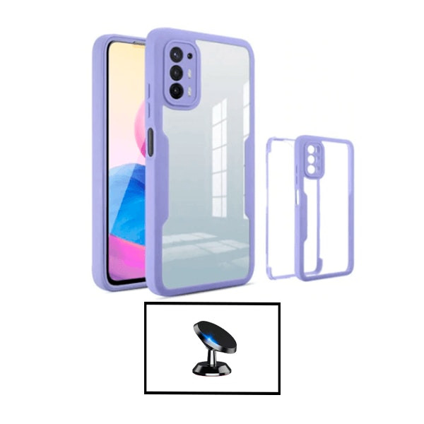 Funda 360 Antichoque con Soporte Magnético para Oppo A94 5G Lila
