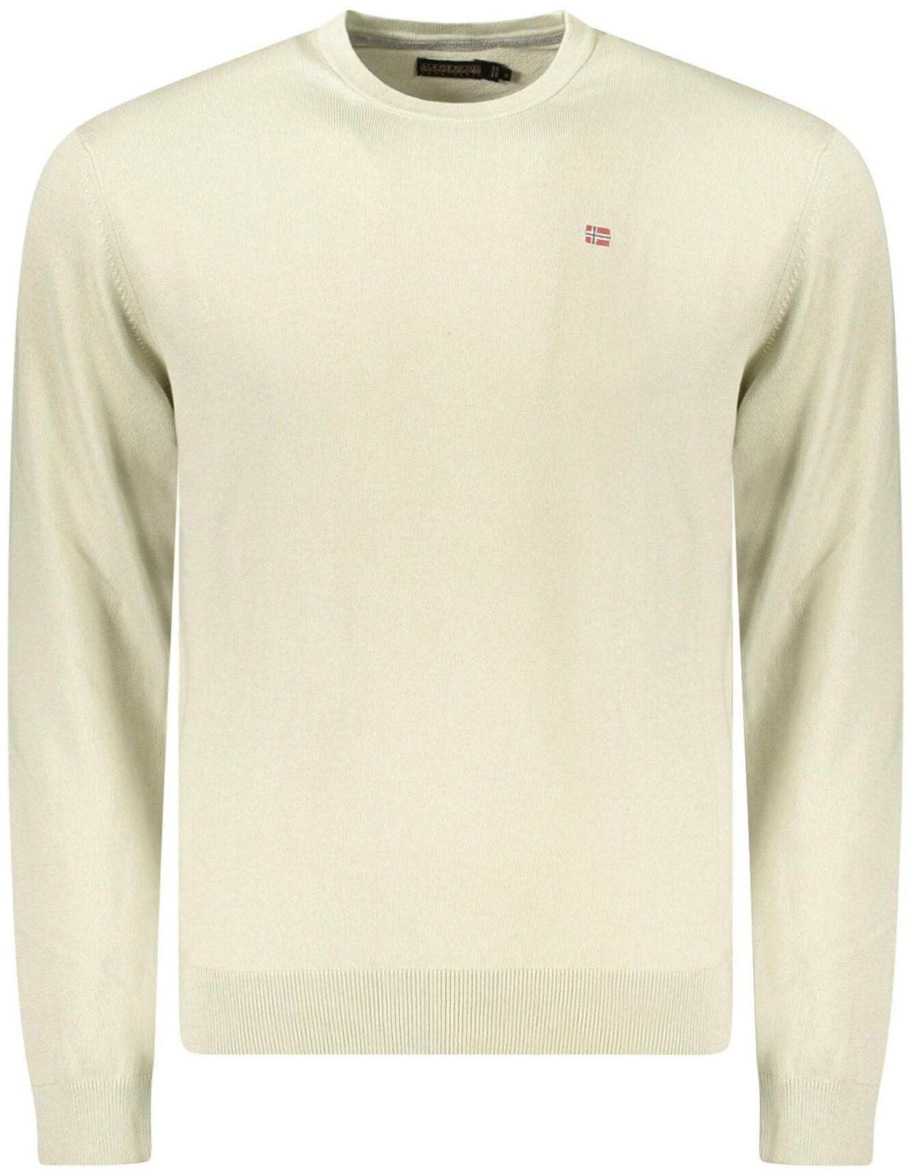 Suéter beige de algodón para hombre