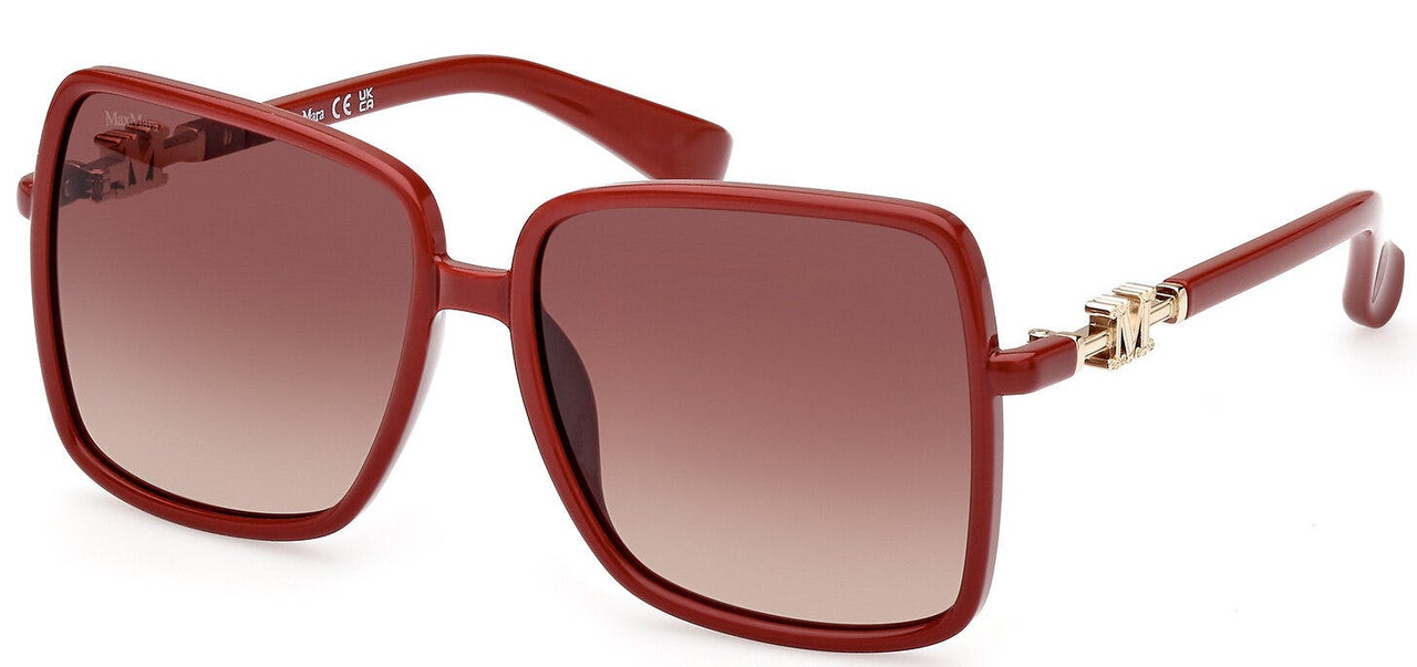 Gafas de sol MM0064-H montura roja lentes marrones degradadas