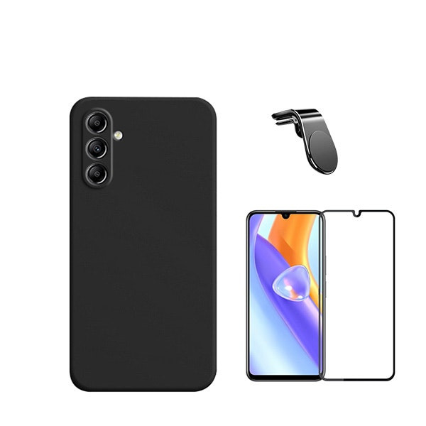 Kit Protector de Vidrio y Funda de Silicona Líquida para Samsung Galaxy M15 5G
