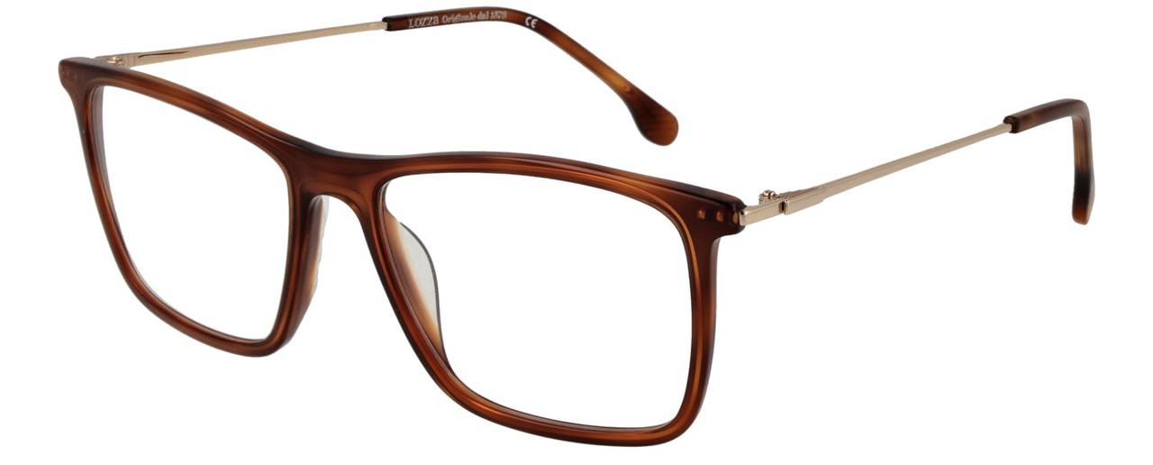 Square metal brown optical frame VL4236
