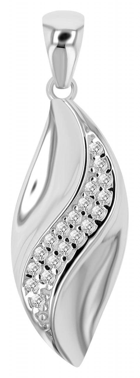 Colgante de oro 8k con 19 circonitas cúbicas