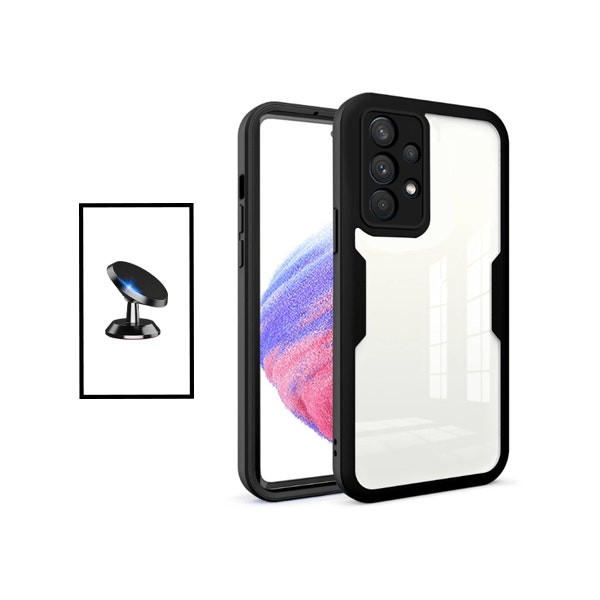 360° Shockproof Case with Magnetic Car Mount for Samsung Galaxy A32 4G