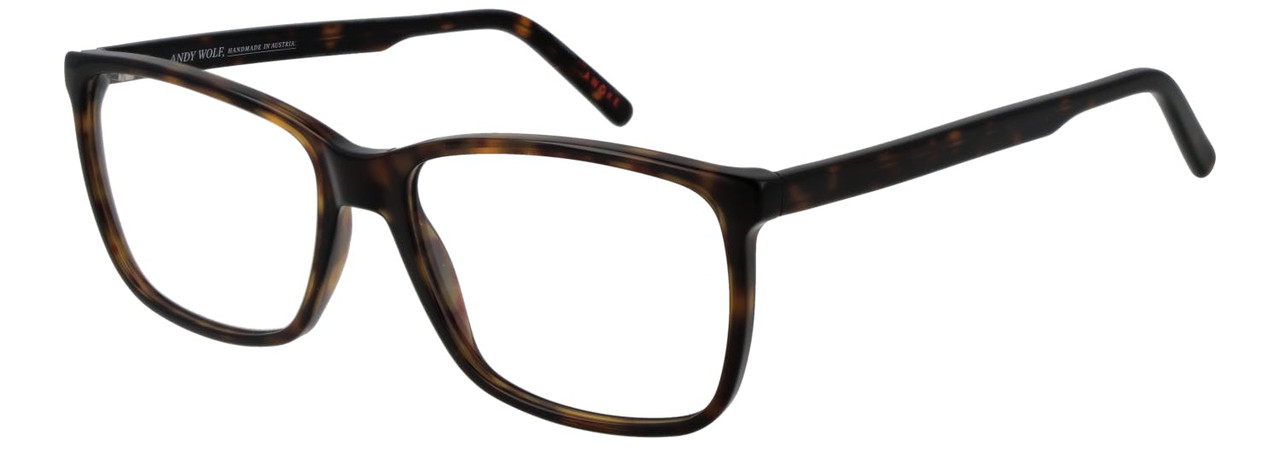 Rectangular acetate optical frame brown