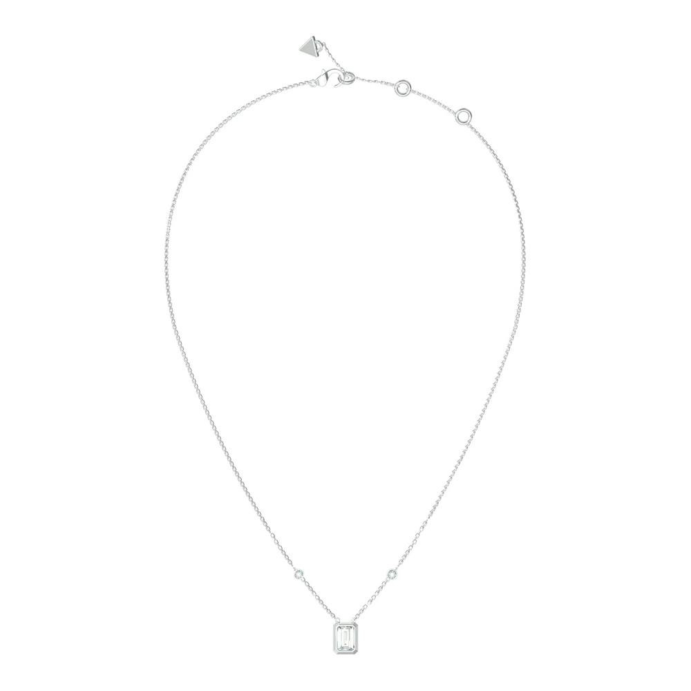 Collar con colgante y piedras en acero inoxidable