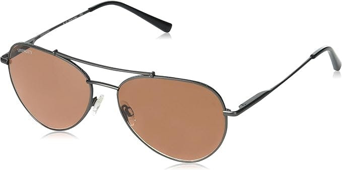 Gafas de sol Aviador Pete con lentes marrones y espejo dorado