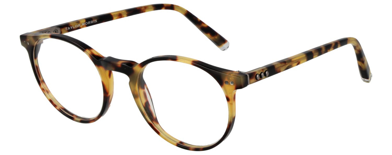 Unisex yellow acetate full-rim optical frame