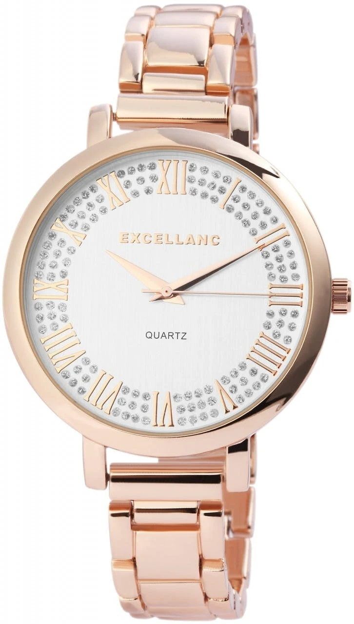 Reloj de señora con brazalete metálico y esfera con cristales