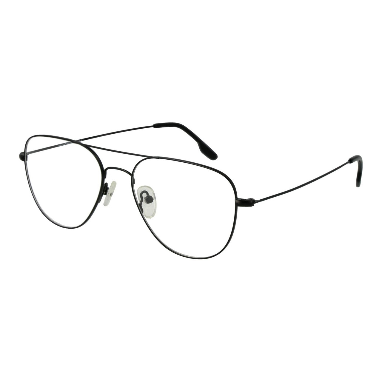 Aviator stainless steel full-rim optical frame black