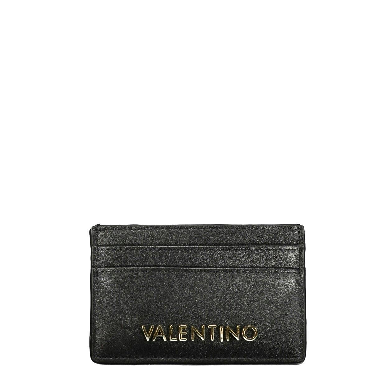 Cartera porta tarjetas compacta en poliuretano negra