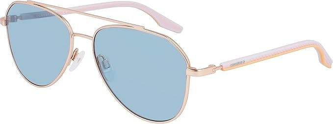Gafas de sol CONVERSE CV307S montura metálica rosa gold lentes azules