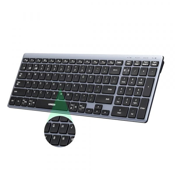 Teclado inalámbrico K552 Bluetooth y Wi‑Fi negro