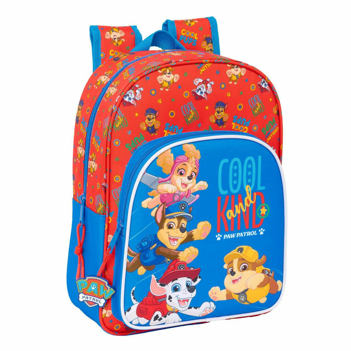 School backpack Cool polyester blue and red