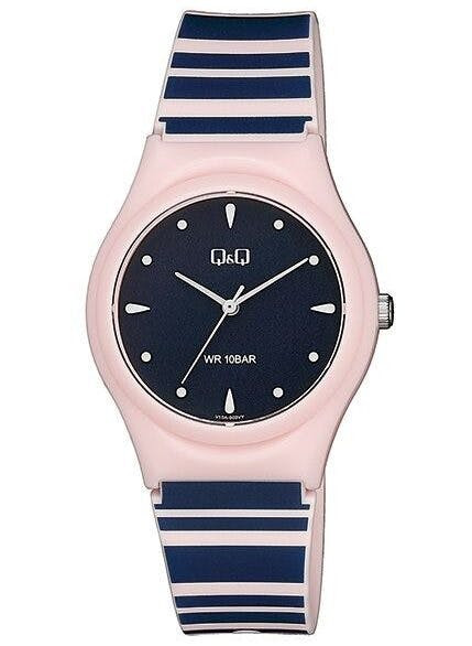 Reloj de pulsera redondo de resina azul