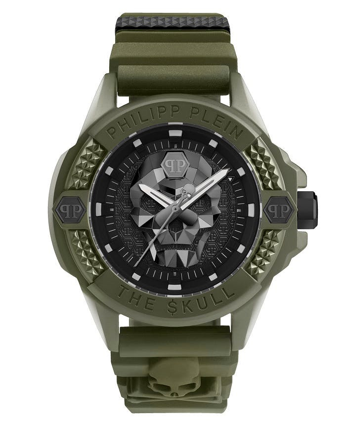 Reloj The Skull Ecoceramic con caja de cerámica y correa de silicona