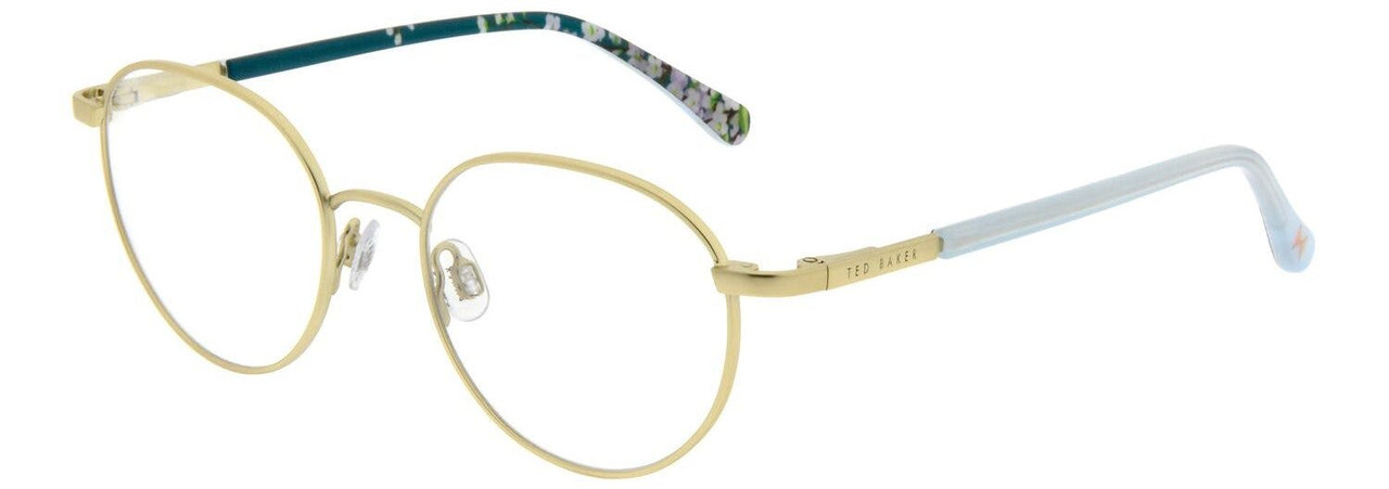 Children's acetate optical frame gold finish