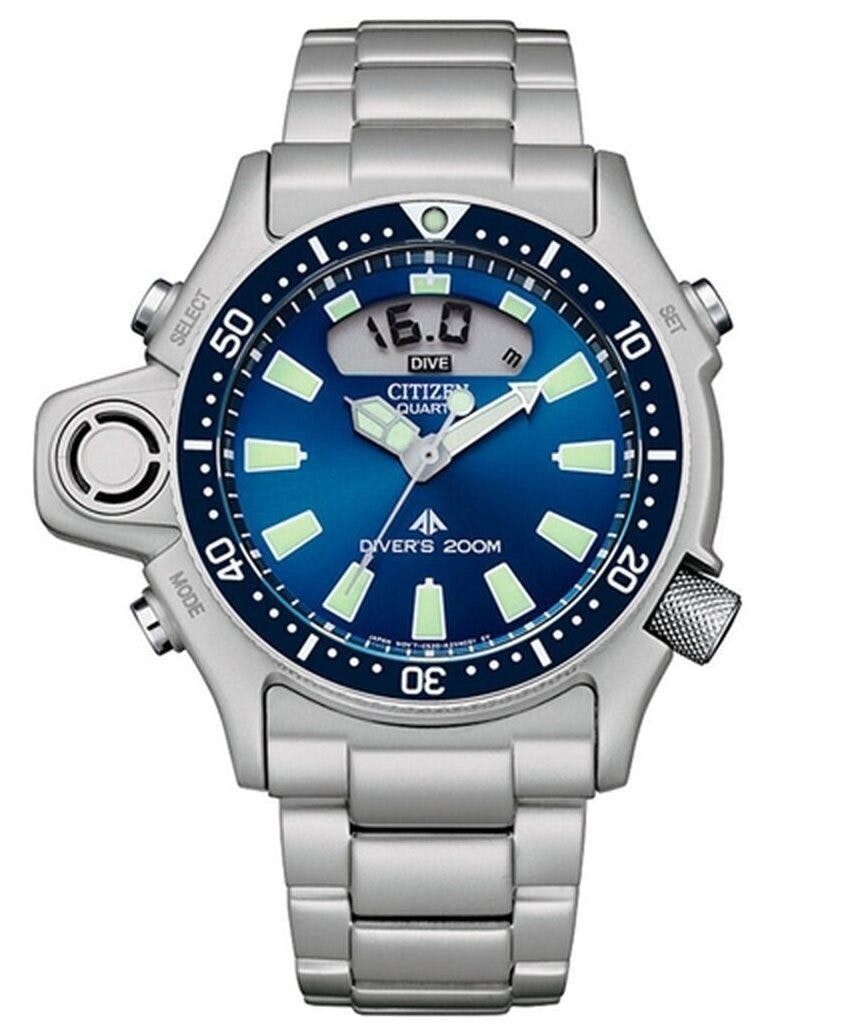 Reloj JP2000-67L acero inoxidable esfera azul 20 ATM