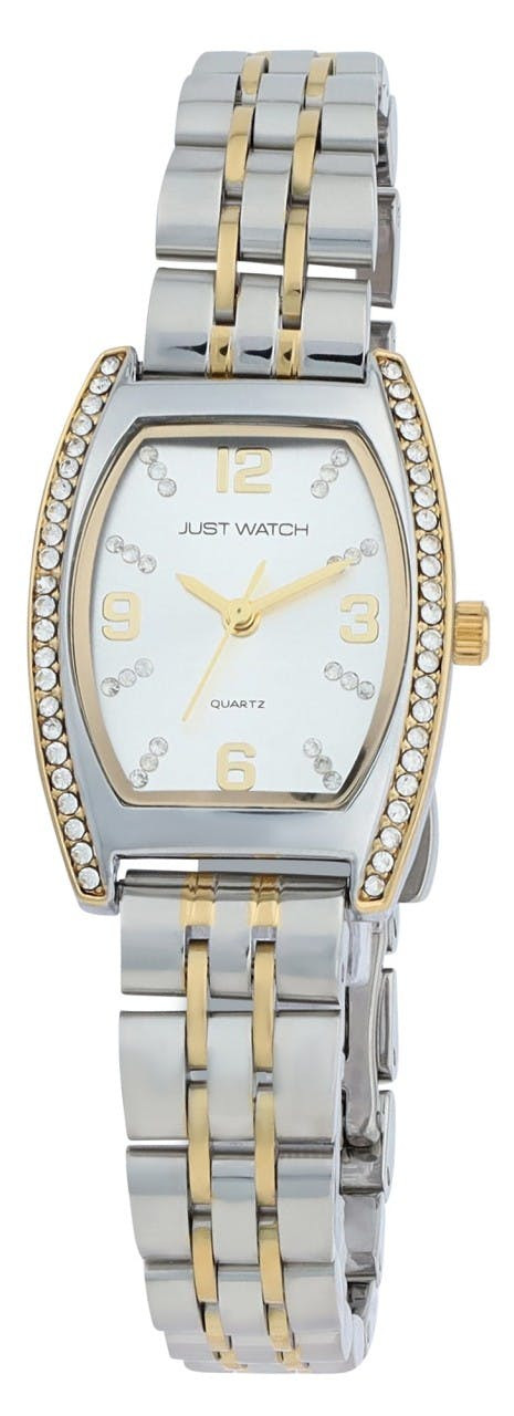Reloj Akadia acero inoxidable analógico con strass