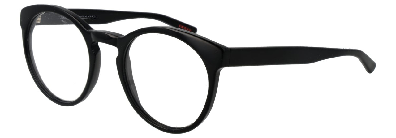 Montura redonda de acetato negra