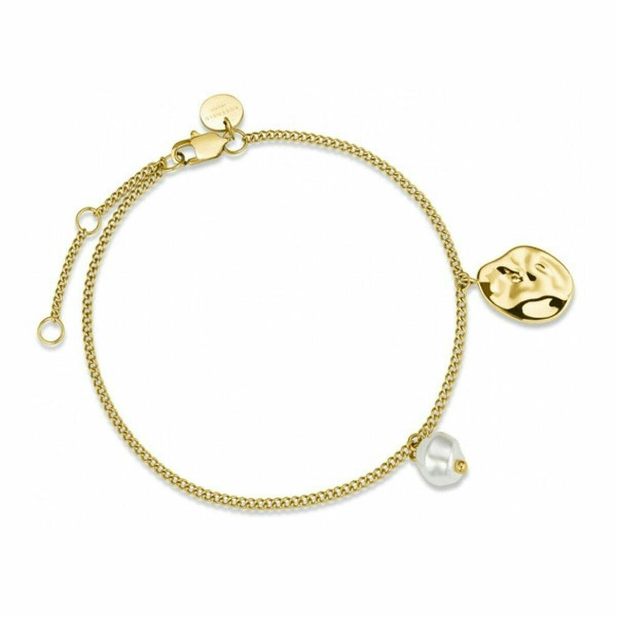 Pulsera femenina de acero inoxidable con cierre mosquetón