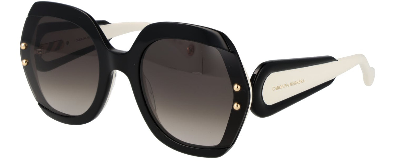 Square acetate sunglasses with brown gradient lenses