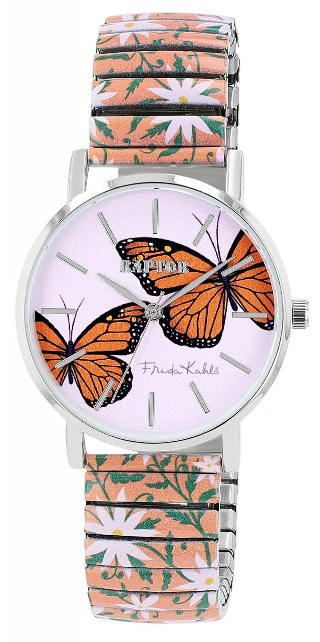 Reloj femenino edición Frida Kahlo con pulsera de acero inoxidable