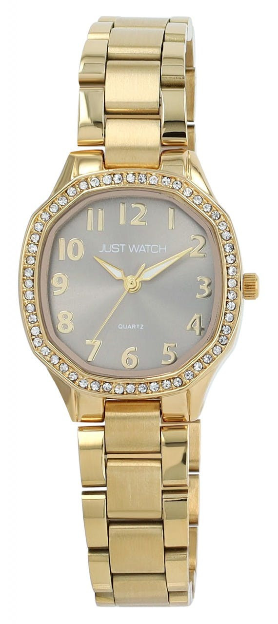 Reloj Elva en acero inoxidable con esfera gris
