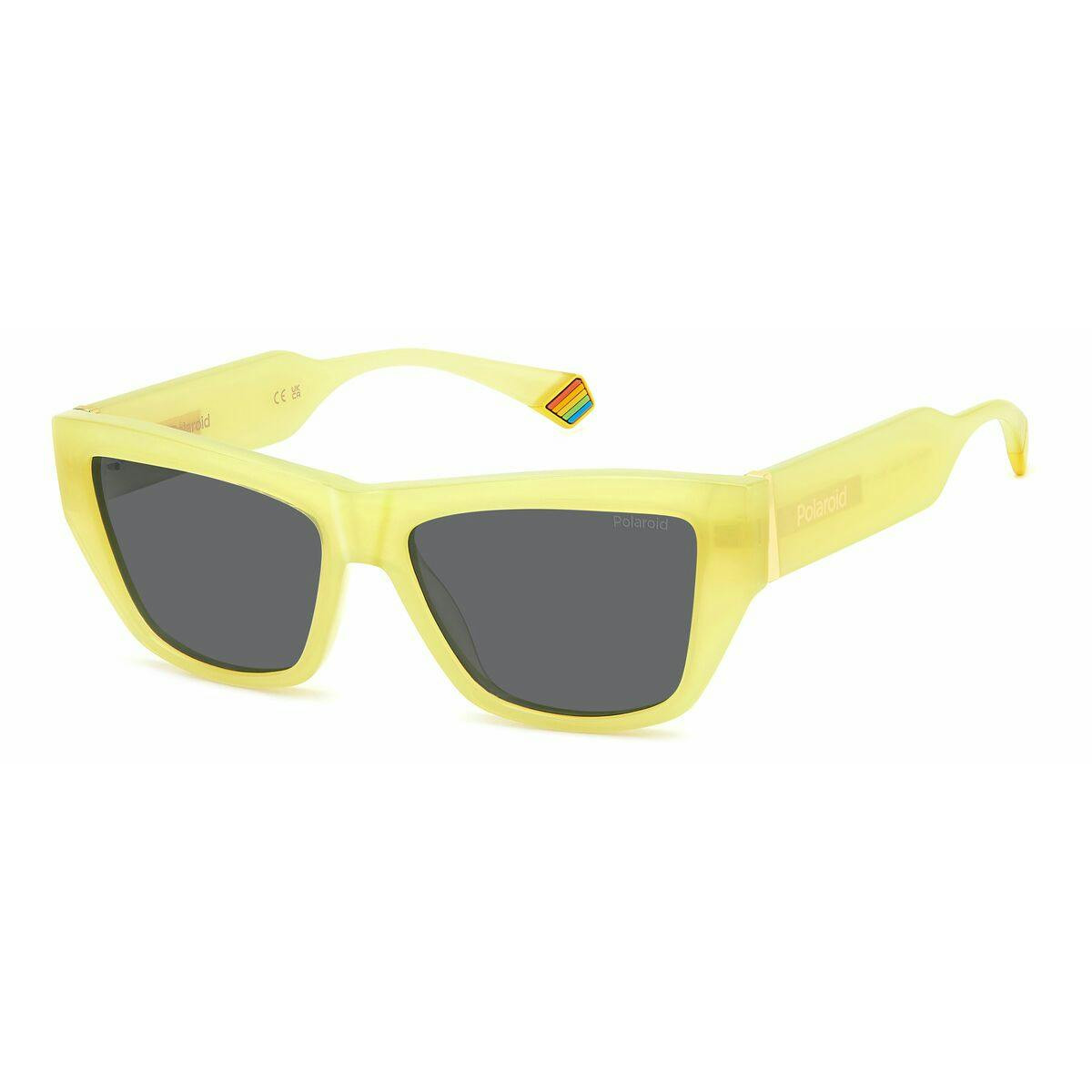 Gafas de sol Polaroid PLD-6210-S-X-40G montura amarilla lentes grises