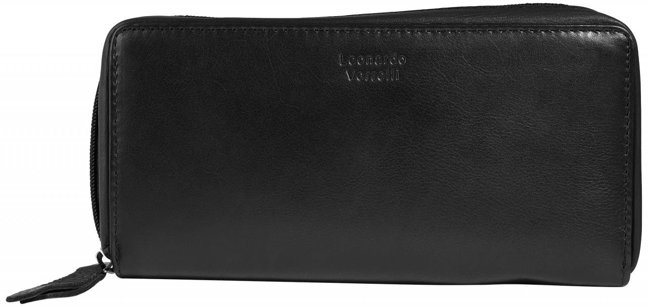 Women's genuine leather wallet with RFID protection