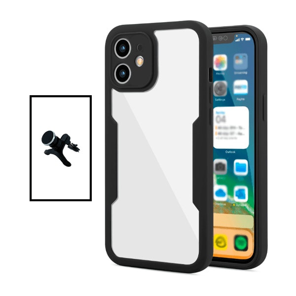 Funda 360 Anti-Choque y Soporte Magnético para iPhone 11 - Negro