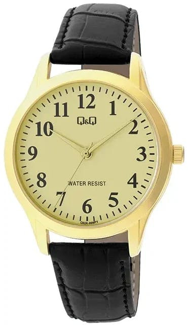 Reloj para Hombre C02A-009PY caja redonda metálica correa piel sintética