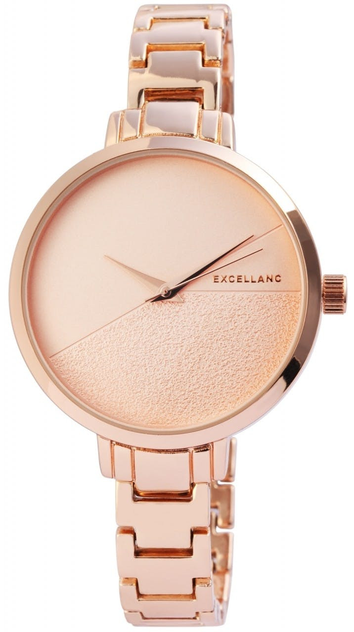 Reloj de pulsera con brazalete metálico y detalles de cristal, caja 39 mm